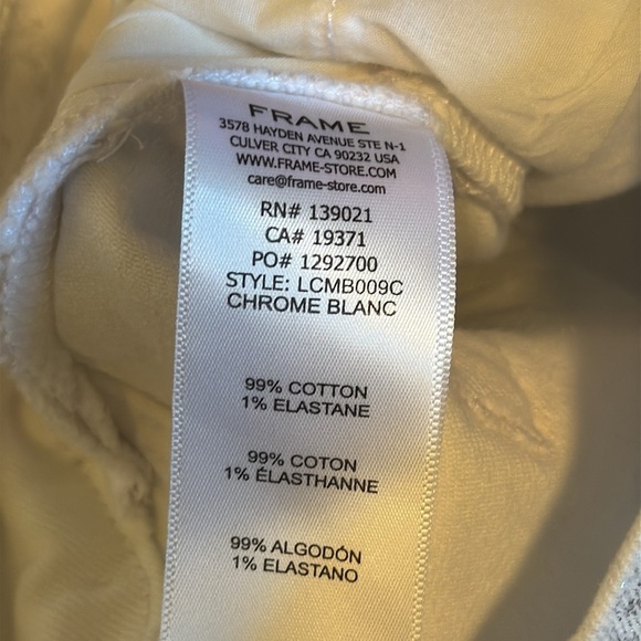 Frame Le Crop Metallic Stretch Mini Boot-Cut Crop Jeans - Picture 15 of 15